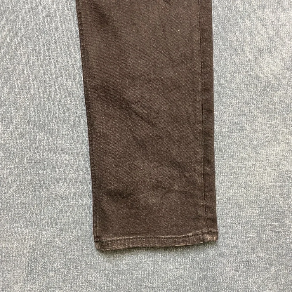 Allsaints Cigarette Jeans 36W Black Denim Cotton Skinny Leg 5 Pockets Dark Wash